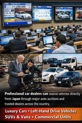 Dealers buying from Japanese auctions