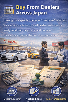 Dealer Vehicles in Japan